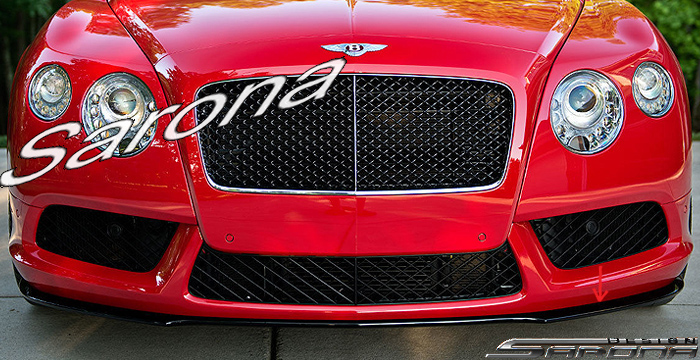 Custom Bentley GT  Coupe & Convertible Front Add-on Lip (2012 - 2014) - $790.00 (Part #BT-005-FA)